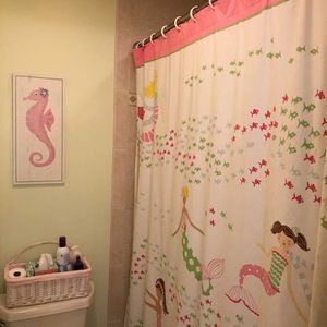 Pottery Barn Kids Mermaid Shower Curtain